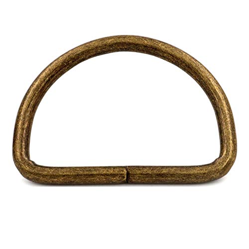 Bikicoco Metal D-Rings Buckle, 2 Inch Non-Welded For Webbing Sewing Diy - Bronze - Pack Of 10 #TOP3