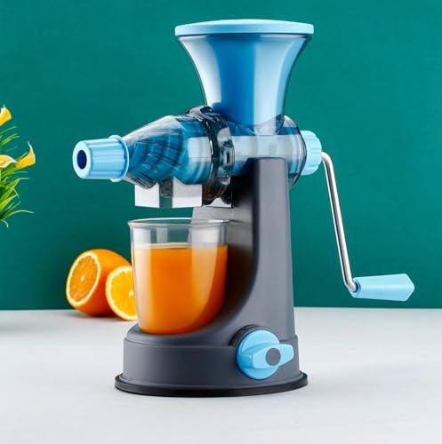 Image of ROMINO Juice Maker Machine - Orange Juicer, Fruit Juicer Machine With Steel Handle, Manual Hand Press Citrus & Pomegranate Juicer for Home, Plastic Juice Maker for Sweet Lime, Mosambi & Anar