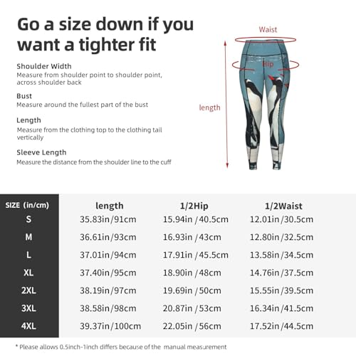 Leggings con estampado de pingüino para mujer conjuntos de entrenamiento 5