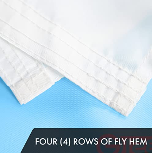 G128 Chicago City Flag | 3x5 Ft | ToughWeave Series Embroidered 300D Polyester | Embroidered Design, Indoor/Outdoor, Brass Grommets by G128 - Image 5