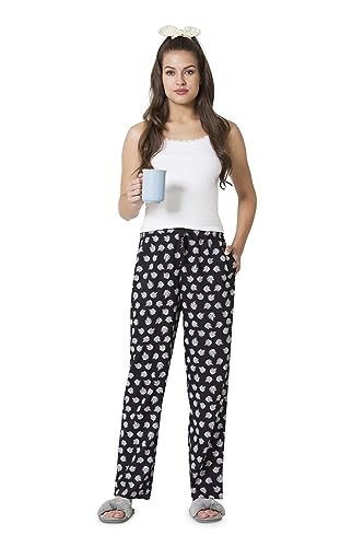 Image of Van Heusen Women's Printed Lounge Pants | Drawstrings & Side Pockets | Ultra Soft Fabric | Relaxed Fit | At home pyjamas | Everyday Comfort | Printed | Style 55306 | Available in Pack of 1 & 2