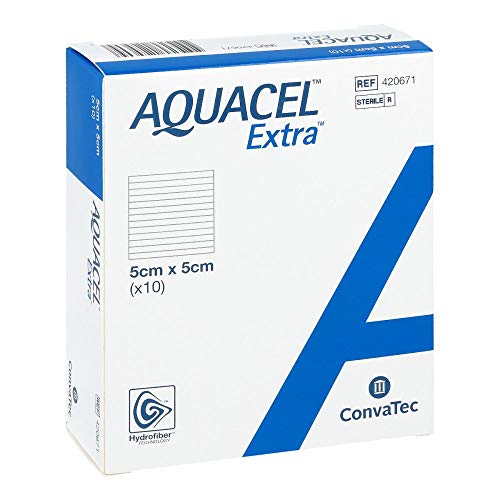 Apósitos Aquacel Extra de 5 cm x 5 cm (10 unidades)