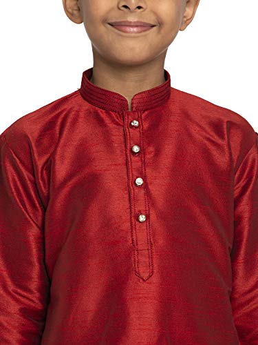 Image of KRAFT INDIA Boys Silk Kurta Churidar
