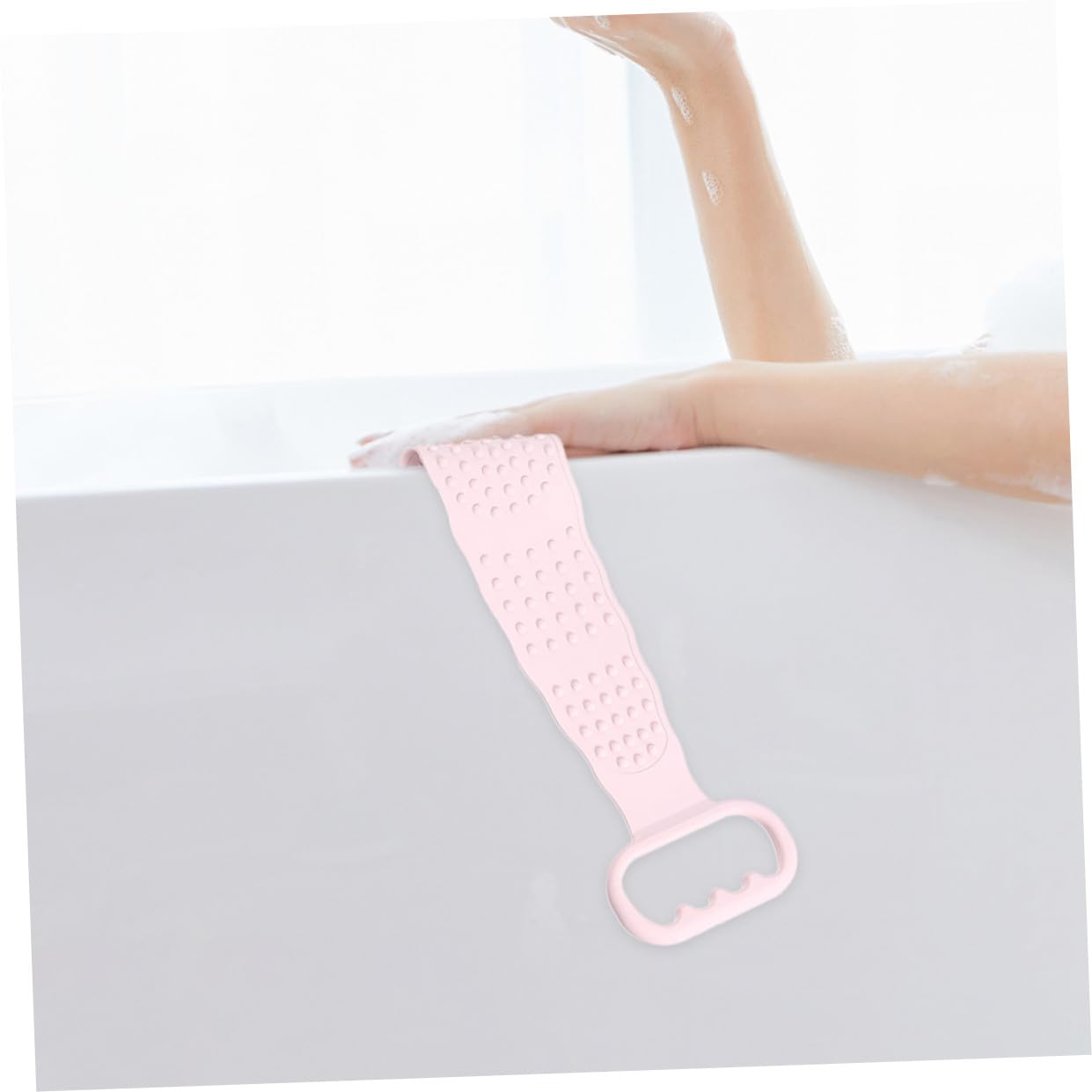 PACKOVE 3pezzi Spazzola Da Bagno in Silicone Spazzola Da Doccia Per Schiena Scrubber Da Bagno Con Manico Per Esfoliazione Corpo