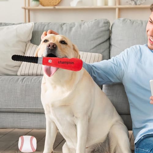 Hundespielzeug – Welpen-Zahnspielzeug, Kauspielzeug | Integriertes Quietsch-Hundespielzeug, mit einem Soundgerät, weit verbreitet, einfach zu tragen, mittelgroße und große Welpen zum Zahnen (6 x 35 cm