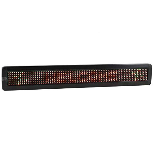 Cablematic   Rótulo electrónico de LEDs DisplayMatic de 80x7 LED rojo y verde