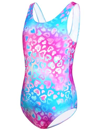 Image of Girls Swimsuits Back Cutout Bathing Suits for Girls 6-14 Removable Chest Pad Quick Dry for Swim Team Beach Pool