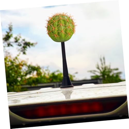 Bolas de antena para coche PLAFOPE con diseño de cactus en espuma resistente, pack de 3 piezas 6