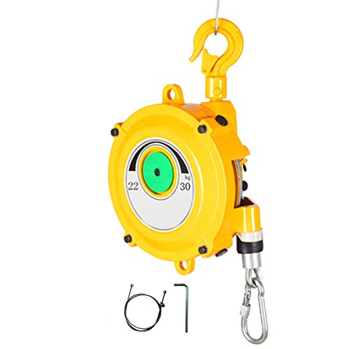 DJFKDYHPE Spring Balancer Retractable, Self-Locking Tower Spring Balancer Industrial Grade Hand Tool for Engineering and Factory, 9-15kg/15-22kg/22-30kg