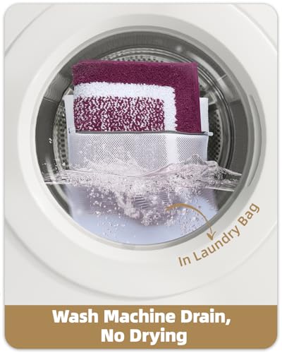 Color&Geometry Simple and Stylish Bath Mats for Bathroom Non Slip, 20"x29" Standard Sized Purple and White Bathroom Rugs, Absorbent, Soft, Washable, Microfiber Bath Mat - Thumbnail 5