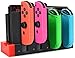 Joy-con Charger Dock for Nintendo Switch with 2 USB 3.0 Ports, Charger Station Stand for Nintendo Switch Dock Set and Joy-Cons Accessories with LED Indication, Support to Charge 1-4 Pcs of Joy-con