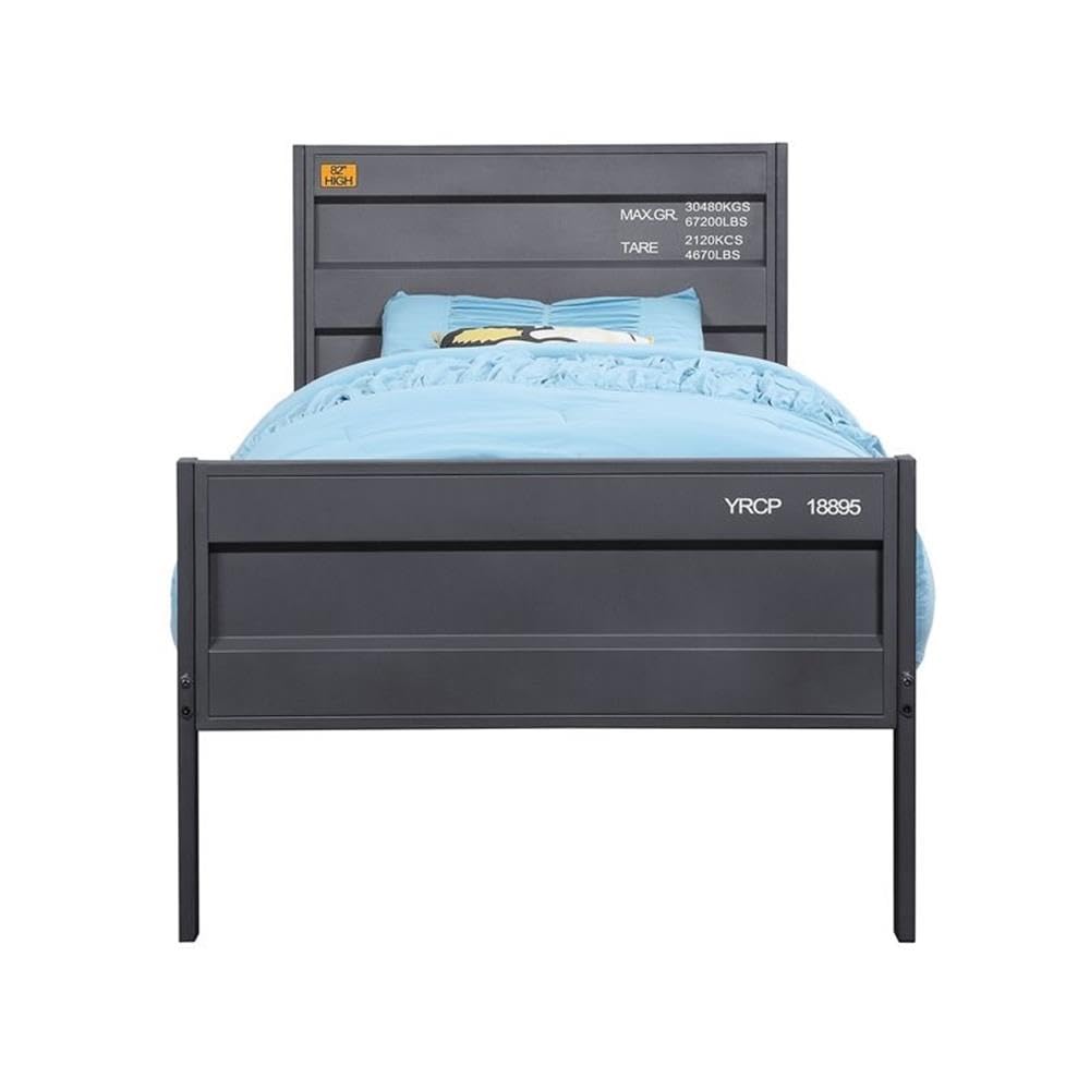 Acme Cargo Twin Panel Kids Bed in Gunmetal