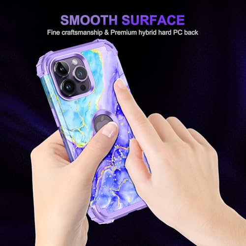Coque iPhone 13 Pro Max antichoc violette pour éviter les réparations d'écran - 7