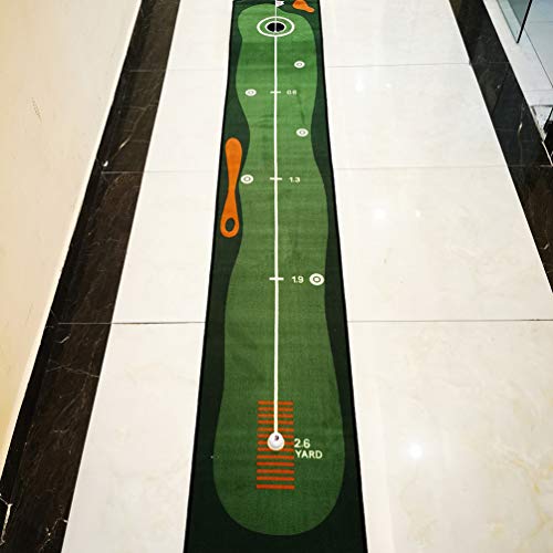 BESPORTBLE Conjunto de Colocação de Golfe para Uso Interno de Colocar Tapete de Prática de Golfe Ver