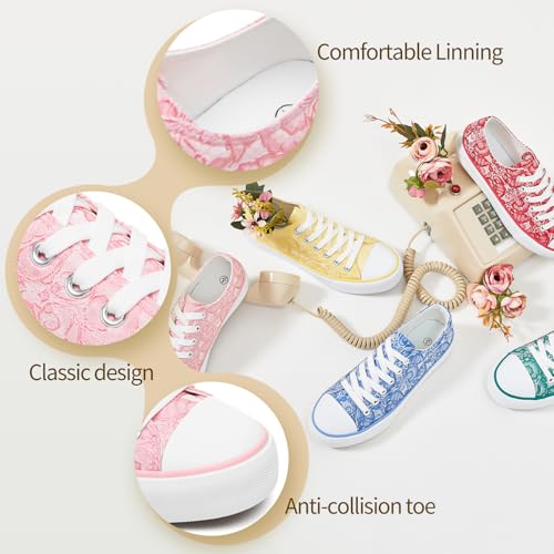Image of yageyan Womens White Tennis Shoes Low top Canvas Sneakers Women Fashion Shoes for Walking Casual Canvas Comfortable