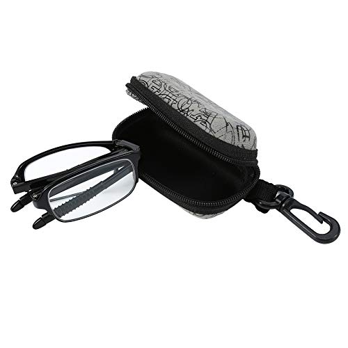 Lunettes de presbytie, Lunettes de lecture pliantes portables, 2 couleurs - Soulager la fatigue des yeux(Noir 350) Cover