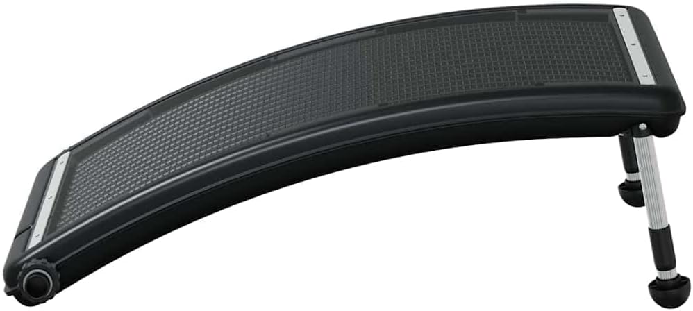 Solar Pool Heating Panel Set of 3, Curved HDPE Swimming Pool Heater, Outdoor Water Warming System, 43.3 x 25.6 Inches