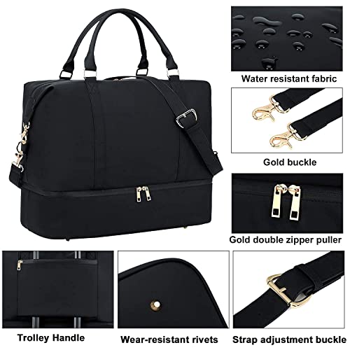 image for BTOOP Womens Travel Weekend Bag Water Resistant Overnight Carry on Sho