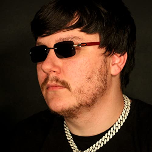 Street Knitted Dark Black Rimless Gold Frame Vintage Designer Buffs Sun Glasses Y2K Trendy Cool Hip Hop Rectangular Sunglasses For Men Women Square Retro 90s Old School Frameless Shades3