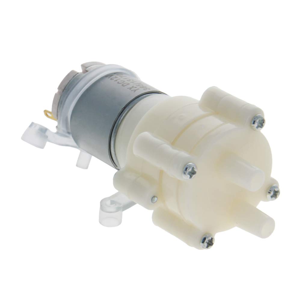 Fielect 5-12V Self Priming Diaphragm Pump Motor Shock Absorption Water Pumps DC Diaphragm Pump R385