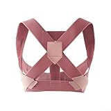 Bulevisiter Haltungskorrektur für Damen und Herren, unsichtbare Rückenstütze mit verstellbaren Schultergurten, atmungsaktives Nylon/Spandex-Netz, 3 Größen (S/M/L), 2 Farben (Upgrade auf Pink)