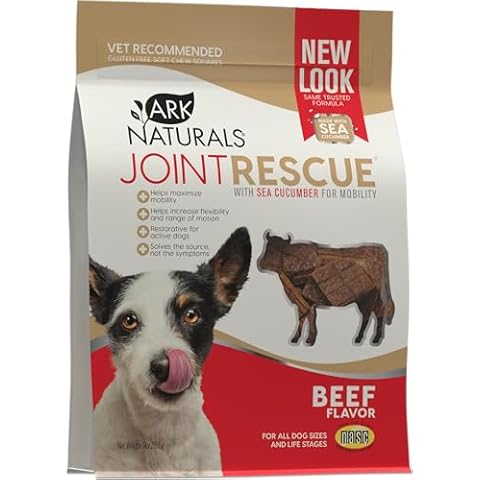 Ark Naturals Joint Rescue Dog Chew, Beef Flavor, Joint Supplement with Glucosamine & Chondroitin, 1 Pack Cover