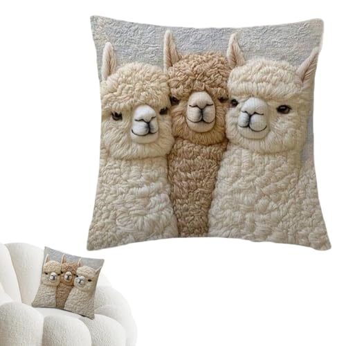 Genérico Fundas para Cojines de Sofá - 45x45 Cm En Estilo Rústico Moderno | Fundas De Cojín Cuadradas para La Sala De Estar,para Sala de Estar Dormitorio Sillón Sofá Cama Patio Porche Casa Otoño