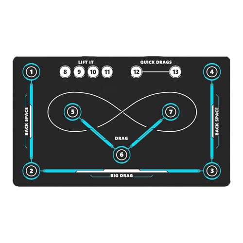 Tapis d'entraînement de hockey sur gazon, intérieur ou extérieur, planche de dribble de précision portable – Équipement d'entraînement pour les âges, amateurs de football, professionnels