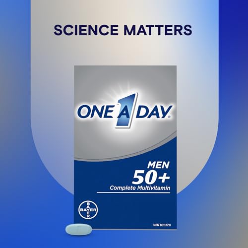 One A Day Multivitamin For Men 50 Plus - Daily Vitamins For Men With Vitamins A, B, C, D, E, Calcium, Selenium, Magnesium And Zinc To Support Immune, Bone, Heart And Eye Health, And Energy, 90 Tablets - Image 7