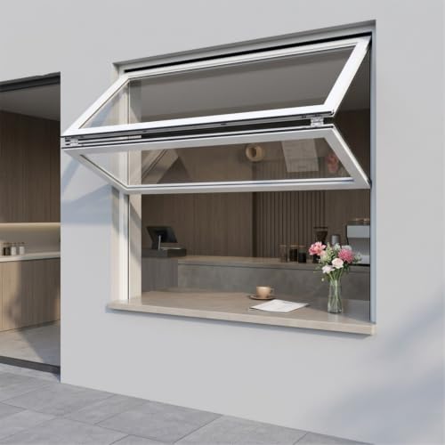 Ventana plegable vertical con bastidor aluminio resistente y vidrio 5mm 7