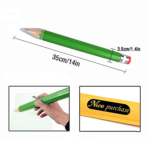 Nice Purchase Big Pencils For Kid Giant Wooden Jumbo Pencil So Cool (Green) #TOP1