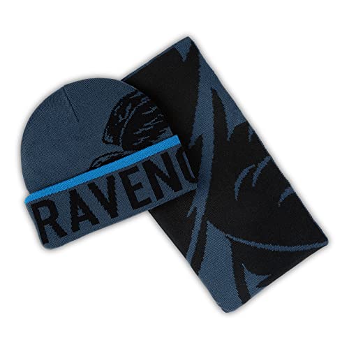 Harry Potter Ravenclaw Premium Adults Beanie & Jacquard Scarf Set