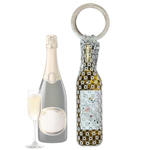 Botellero para vino de red con mango de resina duradero, ideal para tazas de viaje