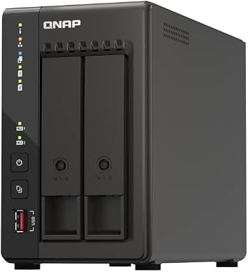 QNAP TS-253E-8G/8TB 2 Bay Desktop NAS Unit with Seagate IronWolf Drives