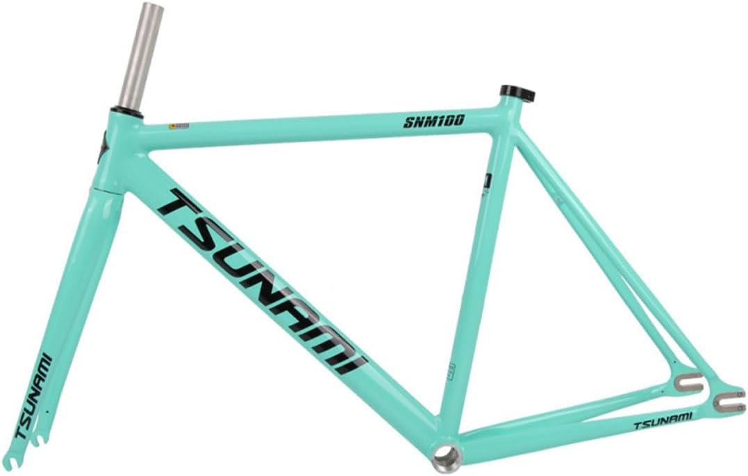 Fixed Gear Bike Frameset 700C Aluminum Alloy Bike Frame 49/52/55/58CM Signle Speed Track Bike Frame C Brake QR 100/120mm BSA68mm with Fork