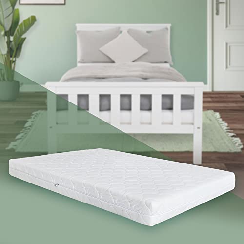 ML-Design Matratze 120 x 200 x 16 cm, Orthopädische 7-Zonen Kaltschaummatratze, Öko-Tex Zertifiziert, Härtegrad H4 extra fest, atmungsaktiv & antibakteriell, Bezug abziehbar & waschbar, Rollmatratze