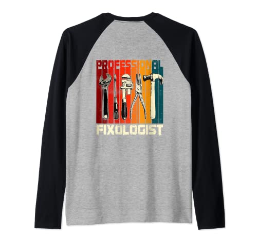 Handyman Gifts Design On Back Of Clothing Camiseta Manga Raglan