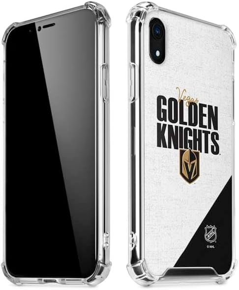 Skinit Clear Phone Case Compatible with iPhone XR - Officially Licensed NHL Vegas Golden Knights Script Design