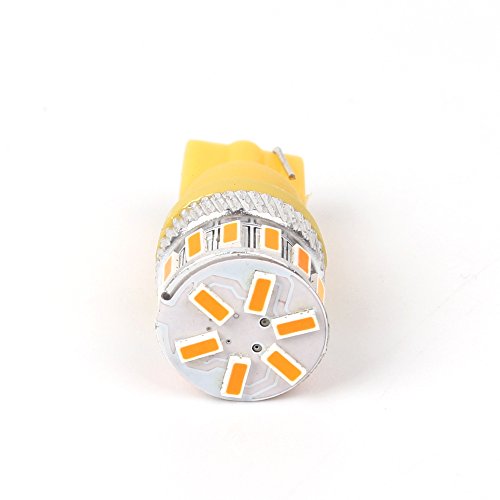 Alla Lighting T10 Wedge Amber Yellow 194Na 194 168 2825 175 W5W W10W Led Bulbs Super Bright High Power 3014 18-Smd Side Marker Lights/Interior Lights Lamp Replacement #TOP7
