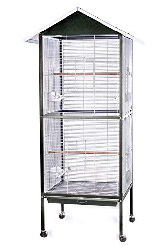 BPS Jaula Grande Metal para Loro Pájaro Pajarera Periquito Canarios con Saltado...