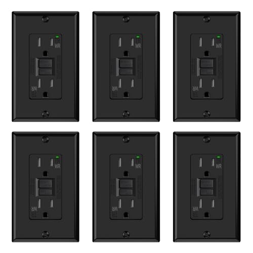 ELEGRP Outdoor GFCI Outlet 15 Amp with Self-Test