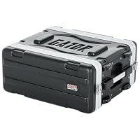 Gator Cases leichtes, geformtes 4U-Rack-Gehäuse mit hochbelastbaren Verschlüssen; geringe Tiefe von 36 cm, 4U (GR-4S)