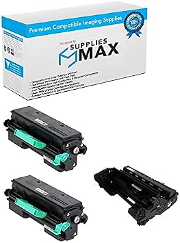 بديل متوافق مع مجموعة Ricoh SP-4510DN/SP-4510SF ذات الأسطوانة/قيمة الحبر عالية الإنتاجية، وحدة أسطوانة واحدة/نوع حبرين SP-4500AHA 407324_1PK/407316_2PKB