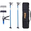 2 Pack Cabinet Jack Support Pole, 45-114 Inches Steel Telescopic Quick Support System Rod, Adjustable 3rd Hand Tool for Drywall Lift, Cabinet Installation Tools, Jack Rod, w/Storage Bag, Blue