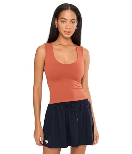 Free People, Women's, Clean Lines Muscle Cami, Cinnamon Stick 1, Medium/Large