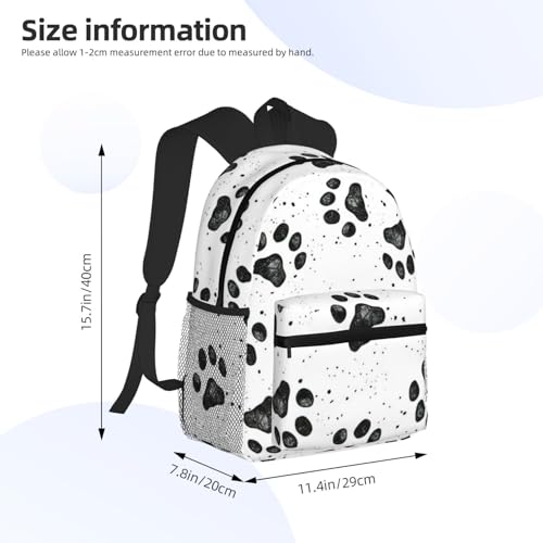 BREAUX Dog Paw Pattern Print Lightweight And Comfortable Duffel Bag, Casual Daypack, Multipurpose Backpack4