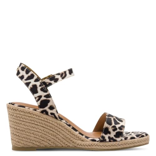 Tamaris Damen Sandalette mit Keilabsatz, braun, 42 EU