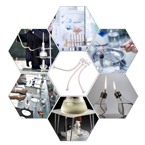 Mechas para lámpara de aceite, 7 piezas con soporte cerámico miniatura 6