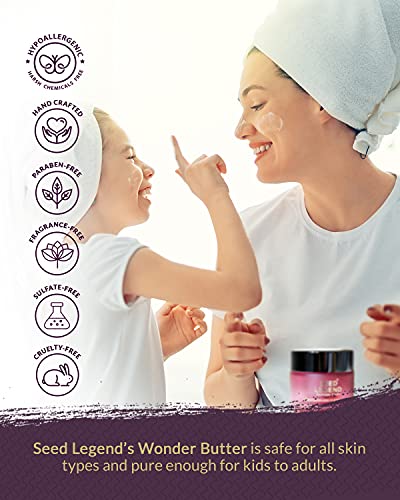 Seed Legend Wonder Butter - Healing, Hydrating Face Moisturizer With Saponin For Dry And Sensitive Skin, All In One Natural Skin Care Facial, Eye Cream, Nourishing Leave-On Mask For Various Types Of Problematic Skin #TOP6