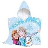 Poncho de rizo tamaño maxi hermet 8916 030 FZ02, Frozen / Poncho de Esponja / 100% algodón / 60x60 / Producto Oficial